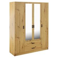 Spinta Mebelbos Kami 4d2s, 160x53,8x205,6 cm, ruda