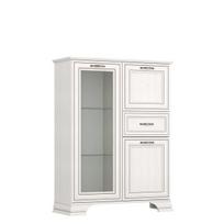 Komoda Mebelbos Tiffany 2 3d1s, 94X37X125.3 cm, balta
