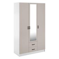 Spinta Mebelbos Kami 3d2s, 120x53,8x205,6 cm, balta/smėlio spalvos