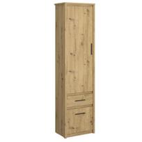 Knygų lentyna Mebelbos Ayson 2d1s, 55,6x36,2x210,6 cm, ruda