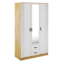 Spinta Mebelbos Kami 3d2s, 120x53,8x205,6 cm, ruda/balta