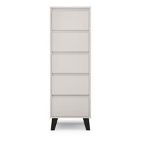 Komoda Mebelbos Borg 5s 40, 40x38,8x120,4 cm, smėlio spalvos