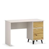 Rašomasis stalas Mebelbos Borg 1d1s 120, 117x47x75,6 cm, smėlio spalvos/rudas