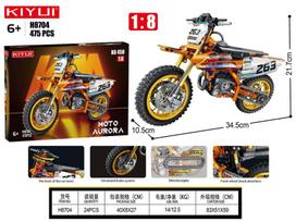 Motor Cross konstrukciniai kaladėlės 475 dalių