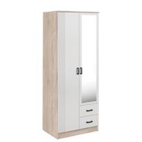 Spinta Mebelbos Kami 2d2s, 80x53,8x205,6 cm, balta/smėlio spalvos