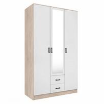 Spinta Mebelbos Kami 3d2s, 120x53,8x205,6 cm, ruda/balta