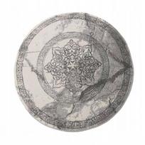 Modernus apvalus kilimas Aroy 04, pilkas, 80 cm