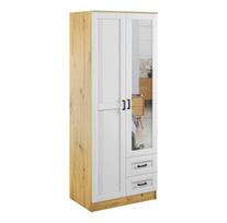 Spinta Mebelbos Kami 2d2s, 80x53,8x205,6 cm, balta/ruda