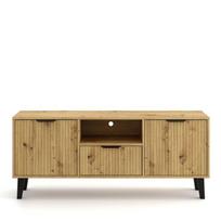 TV staliukas Mebelbos Borg Duo 1s, 140x38,9x58 cm, rudas