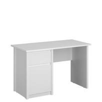 Rašomasis stalas Mebelbos Erden 1d1s 120, 120x59,4x75,6 cm, baltas