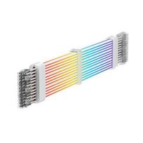 Gamemax maitinimo kabelio prailginimas VGA 3x8PIN-W, 30 cm, 7 A, 3 x 8 pin jungtis, RGB LED apšvietimas