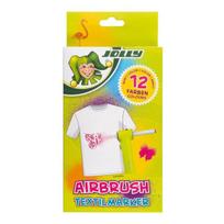 Purškiami tekstiliniai flomasteriai Airbrush Textil, Jolly, 12 sp.
