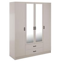 Spinta Mebelbos Kami 4d2s, 160x53,8x205,6 cm, smėlio spalvos