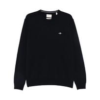 Megztinis vyrams, Mėlyna, Superfine lambswool c-neck