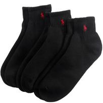 Kojinės vyrams, Juoda, Quarter 3-pack socks