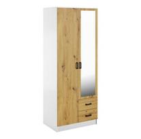 Spinta Mebelbos Kami 2d2s, 80x53,8x205,6 cm, balta/ruda