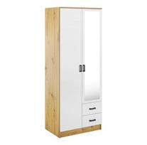 Spinta Mebelbos Kami 2d2s, 80x53,8x205,6 cm, ruda/balta