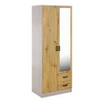 Spinta Mebelbos Kami 2d2s, 80x53,8x205,6 cm, smėlio spalvos/ruda