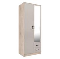 Spinta Mebelbos Kami 2d2s, 80x53,8x205,6 cm, ruda/smėlio spalvos