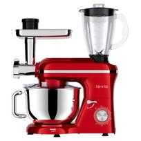 Lovio LVSTM02PRD ChefAssistant Plus Planetary Mixer and Food Processor, Red