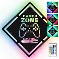 Manta MASNL132RGB GAMER ZONE Style LED Neon Lights, Black MDF RGB