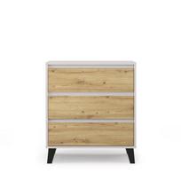 Komoda Mebelbos Borg 3s 70, 70x38,9x78,4 cm, smėlio spalvos/ruda
