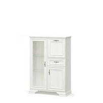 Komoda Mebelbos Irys 1d1w1s1b, 93,4x39x133 cm, balta