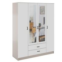 Spinta Mebelbos Kami 4d2s, 160x53,8x205,6 cm, smėlio spalvos/balta