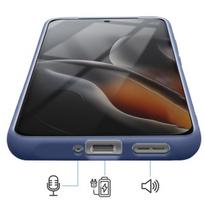 Motorola Edge 70 Fusion sustiprinta dėklas, suderinamas su MagSafe priedais, mėlynas