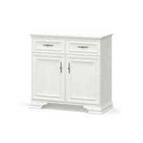 Komoda Mebelbos Irys 2d2s, 93,4x39x88,7 cm, balta