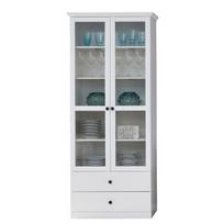 Vitrina Mebelbos Brandson 2w2s, 81x41x196 cm, balta