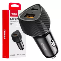 Amio -04283 car charger | 20W | PD, QC | USB-A, USB-C