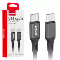 Amio -03903 data transfer and charging cable | USB-C to USB-C | 60W | 2m