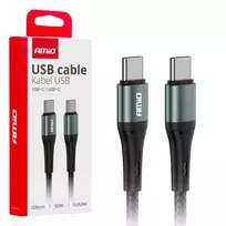Amio -03915 data transfer and charging cable | USB-C to USB-C | 60W | 2m