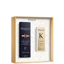 Kérastase Iconics Set for Nourishment, 8H Magic Night Serum with Niacinamide  AND  Travel Size Elixir Ultime Hair Oil