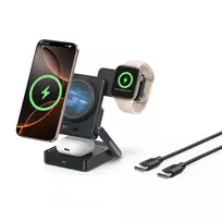 Baseus PicoGo AF21 3-in-1 wireless charger | Qi 2.2 | MagSafe compatible | 35W | black