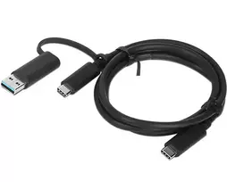 LENOVO 4X90U90618 data transfer and charging cable | USB-A to USB-C | 100W | 1m | black