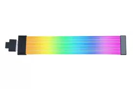Lian Li Cables Strimer Wireless 12+4-pin (12V-2X6) GPU ARGB Wide Extension / PW16-121W Black, transparent
