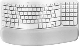 LOGITECH Wave Keys for Mac Wireless Ergonomic Keyboard QWERTZ DE Off-White