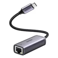 UGREEN external USB Type C network adapter - RJ45 1Gbps (1000Mbps) gray (40322 CM483)