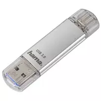 Hama C-Laeta USB flash drive 64GB USB Type-A / USB Type-C 3.2 Gen 1 (3.1 Gen 1) Silver