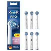 Oral-B Attachable toothbrush 6x Sens / 860717 White 6-Pack