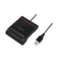 Logilink CR0047 smart card reader Indoor USB 2.0 Black