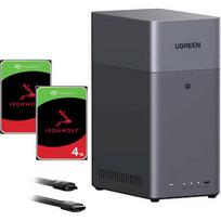 Ugreen DH2300 Bundle with 2x Seagate IronWolf NAS 4 TB CMR (black) UGRSEA-H1