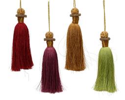 Kalėdinė pakabinama dekoracija TASSEL, 4 spalvų, 3 x 16 cm, 1 vnt