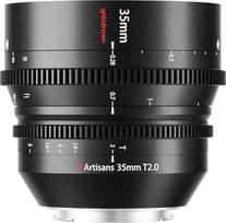 "7artisans" 35 mm T2.0 didelės diafragmos pilno kadro kino objektyvas, suderinamas su "Canon R-Mount", rankinio fokusavimo mažo iškraipymo kino objektyvas, skirtas "Canon R RP R5 R6" veidrodiniams fotoaparatams, juodas