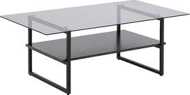 "AC Design Furniture Kassie" metalinis kavos staliukas juodas Ilgis 110 x plotis 60 x aukštis 42 cm