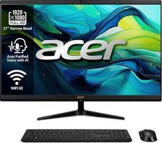 "acer Aspire C27-1800 All-in-One" kompiuteris su 27 colių FHD LED LCD ekranu ("Intel Core i5-12450H", 16GB DDR4, 1024GB SSD, belaidė klaviatūra / belaidė pelė) - "Windows 11 Home
