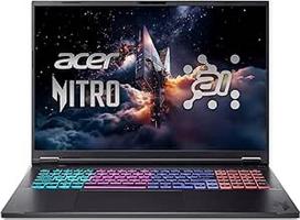 "acer Nitro 18 AI" (AN18-61-R5H8) žaidimų nešiojamasis kompiuteris, 18 colių WQXGA IPS 165 Hz ekranas, "AMD Ryzen AI 9 365", 32GB RAM, 1 TB SSD, "NVIDIA GeForce RTX 5070 Ti", "Windows 11", QWERTZ klaviatūra, juodas