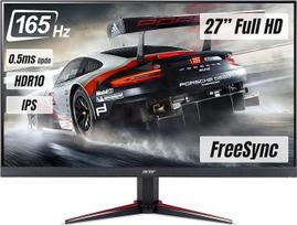 "Acer Nitro VG270S" 27 colių (69 cm ekranas) "Full HD", 165 Hz OC, 144 Hz, 2 ms (G2G), 2xHDMI 2.0, DP 1.2a, HDMI/DP "FreeSync Premium", juodas